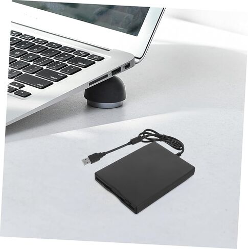 محرك الأقراص المرنة الخارجي NUOBESTY مقاس 3.5 بوصة لأجهزة الكمبيوتر المحمول وسطح المكتب USB قارئ الأقراص المرنة المحمولة لنقل البيانات المتوافق مع أجهزة الكمبيوتر القديمة ومحركات الأقراص المضغوطة in Kuwait