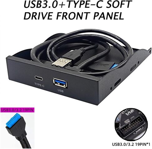 لوحة محرك الأقراص المرنة USB3.0+TypeC توفر المساحة وتحافظ على الكمبيوتر أنيقًا ومناسبًا لأجهزة الكمبيوتر المكتبية وأجهزة الكمبيوتر المبنية لنقل الملفات بكفاءة in Kuwait