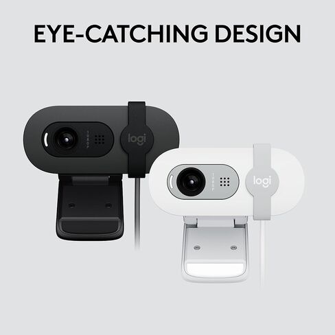 كاميرا ويب Logitech Brio 101 Full HD 1080p للاجتماعات، والبث، وسطح المكتب، والكمبيوتر المحمول، والكمبيوتر الشخصي - ميكروفون مدمج، مصراع، يعمل مع التكبير، وضع GameChat الجديد لجهاز Nintendo Switch 2، USB-A، -أسود، حزمة من 10 in Kuwait