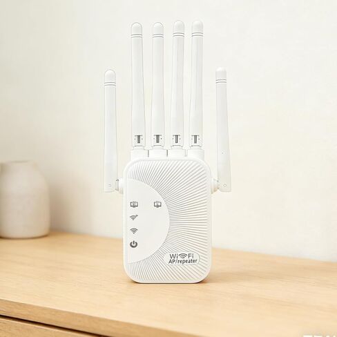 Extender Signal Booster, Fastest WiFi Booster 300Mbps Dual Band (5GHz/2.4GHz) WiFi Extenders Signal Booster with 6 High-Gain Antennas for Home, WiFi Repeater with Ethernet Port in Saudi Arabia