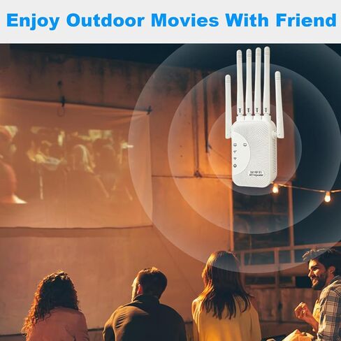 Extender Signal Booster, Fastest WiFi Booster 300Mbps Dual Band (5GHz/2.4GHz) WiFi Extenders Signal Booster with 6 High-Gain Antennas for Home, WiFi Repeater with Ethernet Port in Saudi Arabia