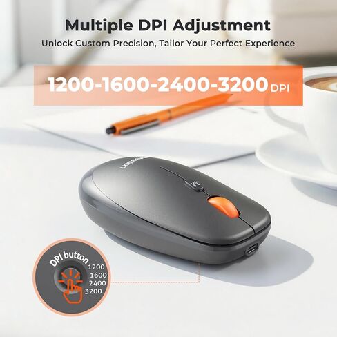 MEETION Ergonomic Foldable Keyboard and Mouse, Portable Bluetooth Keyboard and Mouse for Business Travel, Ultra-Thin Folding Wireless Keyboard Mouse for Windows/Mac/iOS/Andriod, C9880 in Kuwait