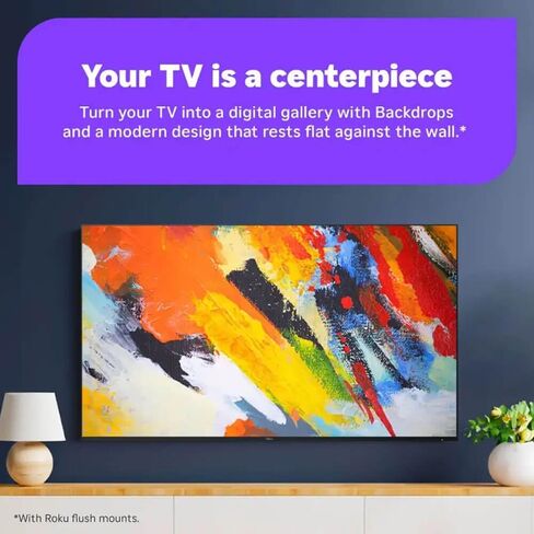 Roku 55 Inch Class Pro Series 4K QLED Mini-LED Smart TV with HDR, Voice Remote, Wi-Fi 6, Dolby Vision, 12 Month CPS Warranty, HDMI Cable and Screen Cleaner for Home Entertainment Streaming (55 inch) in Saudi Arabia