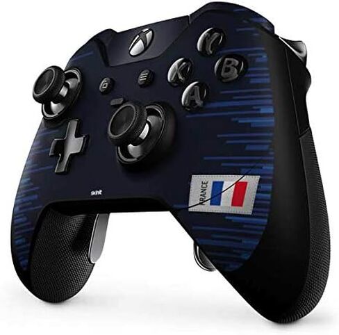 ملصق Skinit المخصص للألعاب متوافق مع وحدة تحكم Xbox One Elite - تصميم علم فرنسا لكرة القدم المصمم في الأصل in Kuwait