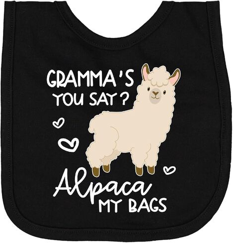 مريلة الأطفال حديثي الولادة من Inktastic Gramma's You Say Alpaca My Bags in Saudi Arabia