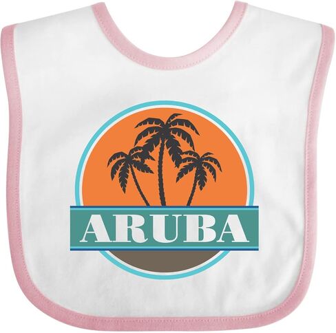 inktastic Aruba Vacation Sunset Baby Bib in Saudi Arabia