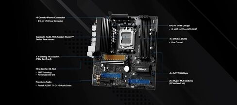 MB ASRock AMD AM5 B850M Pro-A in Saudi Arabia