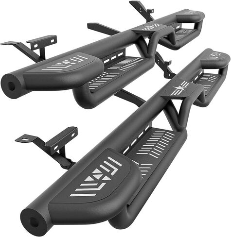 Double Cab Running Boards Side Steps Compatible with 2019-2025 Chevy Silverado & GMC Sierra 1500, 2020-2025 Chevrolet Silverado/GMC Sierra 2500 3500 HD Extended Cab Two Stair Design Nerf Bar in Saudi Arabia