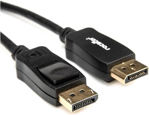 Rocstor Premium 3ft / 1m DisplayPort 1.2 Cable M/M - DisplayPort 4k - DisplayPort ذكر الصوت/الفيديو الرقمي - 3ft - أسود - كابل DP إلى DP 4Kx2K - DisplayPort للشاشة، جهاز الصوت/الفيديو - 2.70 جيجابايت/ثانية in Saudi Arabia
