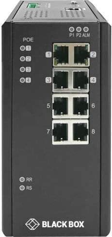 BlackBox Network Services LIE1080A 8p Ind Gig ETH Sw Poe+ Man Perp Ext Temp in Saudi Arabia