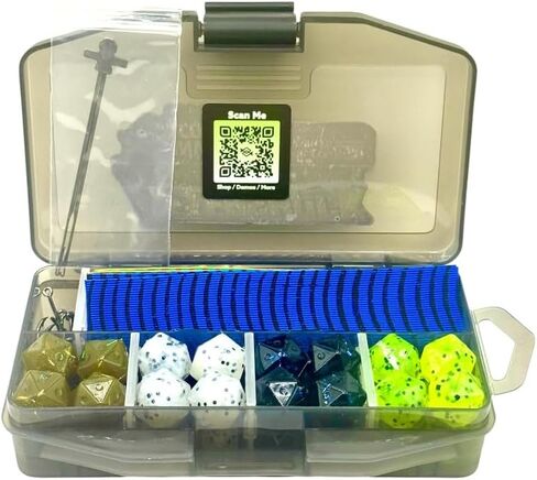 مجموعة طعم بلاستيكية ناعمة من البلاستيك الناعم من Aftershock Fuzzy Dice - طُعم نرد مطاطي حي للباس والكرابي والبانفيش والسلمون المرقط in Saudi Arabia