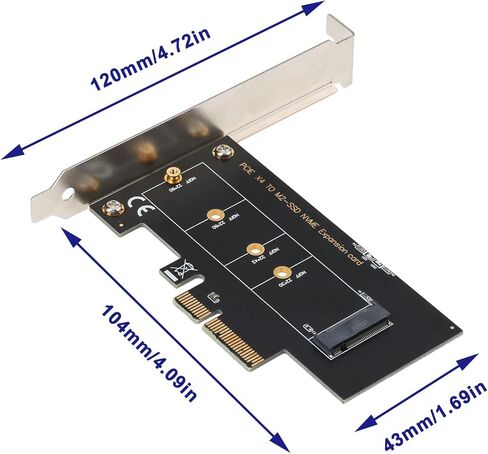 بطاقة توسيع عالية السرعة لسطح المكتب من SING F LTD M.2 NVMe إلى PCIe 3.0X4 SSD محول متوافق مع 2230 2242 2260 2280 in Saudi Arabia