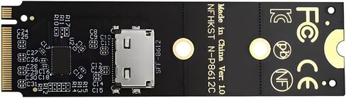 xiwai 2280 M.2 M-Key NVME PCI-E4.0 إلى SFF-8612 SFF-8611 محول مضيف Oculink مع جهاز إعادة التشغيل الخطي لـ U.2 SSD eGPU عبر أطوال الكابلات الطويلة in Kuwait