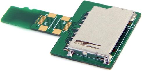 Cablecc SD مقبس بطاقة أنثى إلى مايكرو SD TF ذكر طقم بطاقة الذاكرة تمديد محول أدوات اختبار موسع in Kuwait