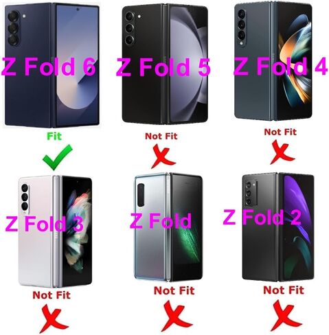 Back Battery Door Cover Adhesive Tape for Samsung Galaxy Z Fold 6 SM-F956U F956U1 F956 (Pack of 2) in Saudi Arabia