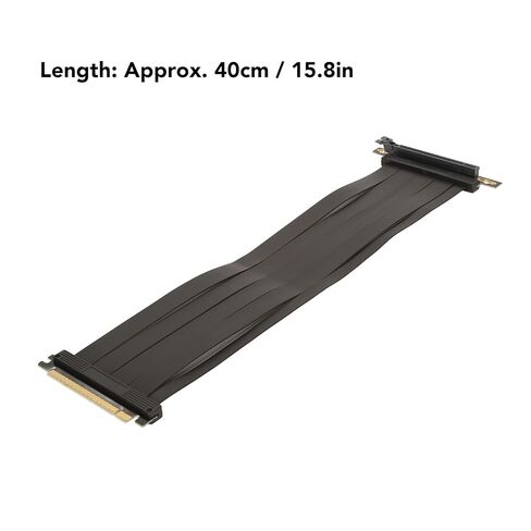 Zerodis PCIE 4.0 X16 Riser Cable Mini SAS Cables كابل تمديد GPU عالي السرعة لـ RTX3090 RTX3080 وأكثر بطول 40 سم للإدارة المثالية PCIE 4.0 X16 Riser Premium in Kuwait