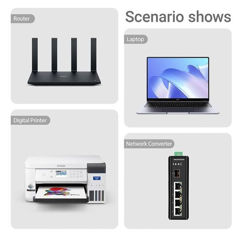 موصلات خالية من الأدوات Cat7 RJ45، مقابس إنهاء إيثرنت محمية بسبائك الزنك لكابل شبكة 22 إلى 24 AWG، سهلة التركيب، عبوتان in Kuwait