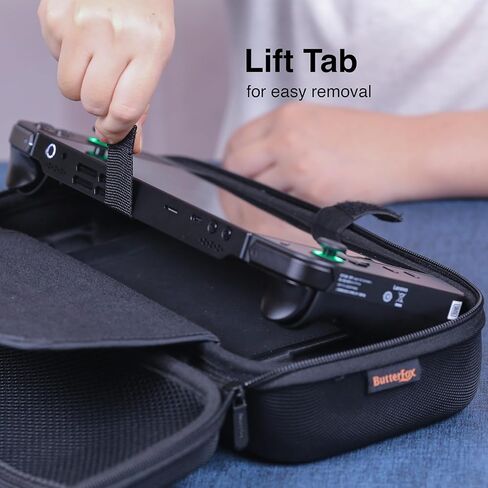 ButterFox Large Carrying Case For Lenovo Legion Go 2 Handheld, Fits Charger, Pocket for large 65W Battery Pack - Black in Saudi Arabia