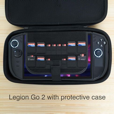 ButterFox Large Carrying Case For Lenovo Legion Go 2 Handheld, Fits Charger, Pocket for large 65W Battery Pack - Black in Saudi Arabia