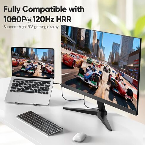 USB C to Displayport Cable 6Ft, DP 1.4 with 8K@60Hz 4K@120Hz 2K@240Hz 1080P@280Hz, USBC (Thunderbolt 3/4/5) to Display Port 32.4Gbps Cord for Laptop MacBook Air/Pro Computer iPhone 17 iPad to Monitor in Saudi Arabia
