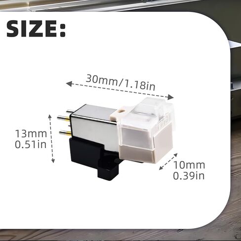 Moving Magnet Cartridge for Vinyl Record Player, AT-3600L MM Turntable Cartridge, Record Player Accessories, High-Fidelity Audio Phonograph Cartridge Stylus Replacement in Saudi Arabia