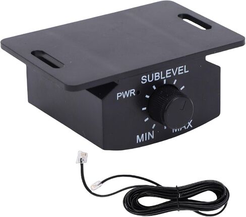 Tangxi Universal Bass Control Knob لمضخم صوت السيارة، وحدة تحكم في مستوى صوت مضخم الصوت 6 دبابيس مع كابل تمديد 4 متر/13 قدم، مقبض صوت جهير متوافق مع معظم مكبرات صوت السيارة in Saudi Arabia