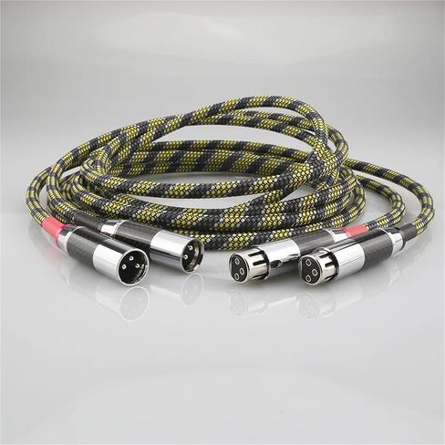 Silver Plated XLRR Audio Interconnect Cables, XLRR Interconnect Cable for Amplifier CD Player Audiophile A10(2m) in Saudi Arabia