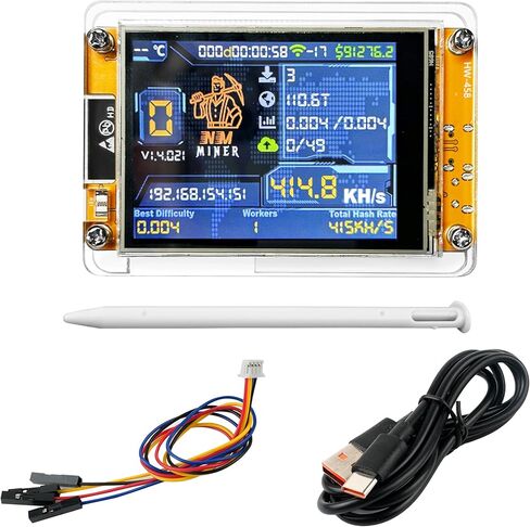 NerdMiner V2 NMMiner Lucky Miner Hashrate 980KH/s ESP32 واي فاي BLE وحدة ESP32-2432S028R 2.8 بوصة عرض ذكي BTC تشفير منفرد اليانصيب in Saudi Arabia