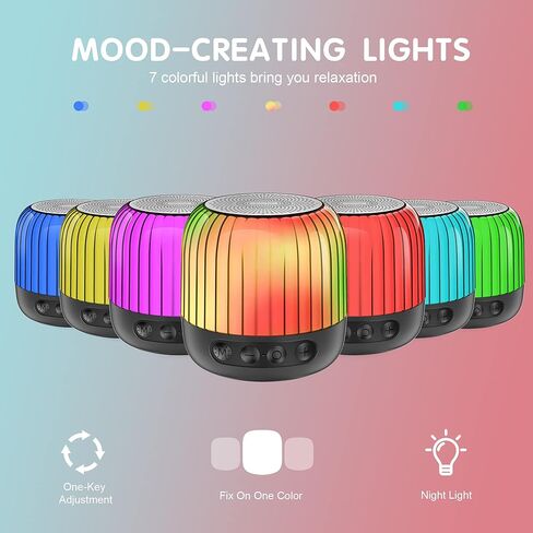 Bluetooth Speaker, Multicolor Changing Bedside Lamp, LED Table Lamp, Built-in Mic, Support TF Card, MP3 Player, Best Gifts for Girls Boys Teens Women Men Friends Christmas in Saudi Arabia
