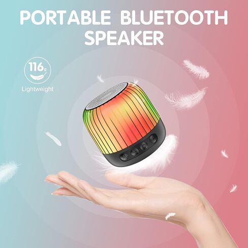 Bluetooth Speaker, Multicolor Changing Bedside Lamp, LED Table Lamp, Built-in Mic, Support TF Card, MP3 Player, Best Gifts for Girls Boys Teens Women Men Friends Christmas in Saudi Arabia