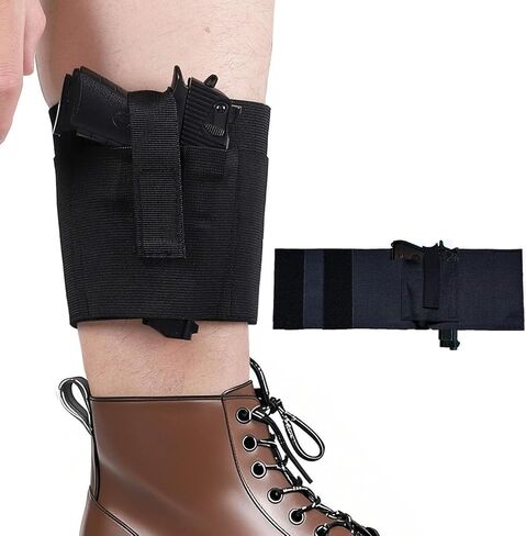 حافظة كاحل مطورة للحمل المخفي، تناسب Glock 43 26 19، SIG P365، Bodyguard 380، Ruger LCP، Springfield، 9mm 380، Shield 9mm، ومعظم المسدسات الأخرى، رسم اليد اليسرى اليمنى in Kuwait