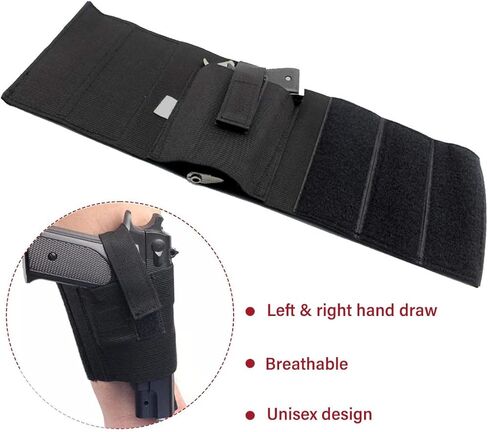 حافظة كاحل مطورة للحمل المخفي، تناسب Glock 43 26 19، SIG P365، Bodyguard 380، Ruger LCP، Springfield، 9mm 380، Shield 9mm، ومعظم المسدسات الأخرى، رسم اليد اليسرى اليمنى in Kuwait