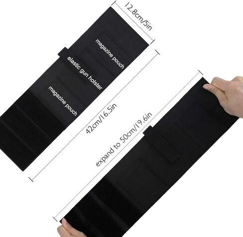 حافظة كاحل مطورة للحمل المخفي، تناسب Glock 43 26 19، SIG P365، Bodyguard 380، Ruger LCP، Springfield، 9mm 380، Shield 9mm، ومعظم المسدسات الأخرى، رسم اليد اليسرى اليمنى in Kuwait