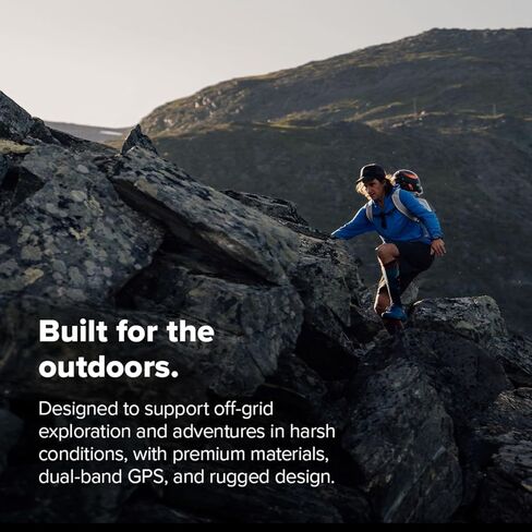 SUUNTO Vertical 2 GPS Sport Watch with 1.5" AMOLED Touchscreen, Black & SUUNTO 22 ATH6 Silicone Strap All Black S+M in Saudi Arabia