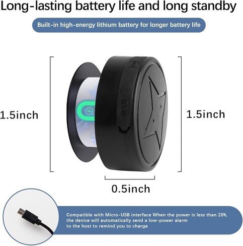 Mini GPS Tracker for Vehicles No Subscription - Tracker Device for Vehicles No Monthly Fee Car Tracker Device Hidden Undetectable Magnetic Real-Time Tracking Device, for Cars Kids Dogs Trucks in Kuwait