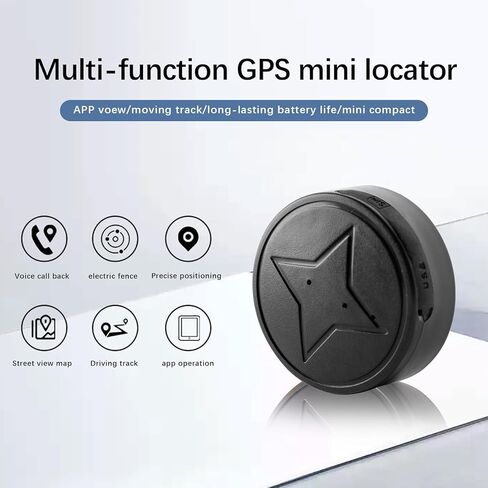 Mini GPS Tracker for Vehicles No Subscription - Tracker Device for Vehicles No Monthly Fee Car Tracker Device Hidden Undetectable Magnetic Real-Time Tracking Device, for Cars Kids Dogs Trucks in Kuwait