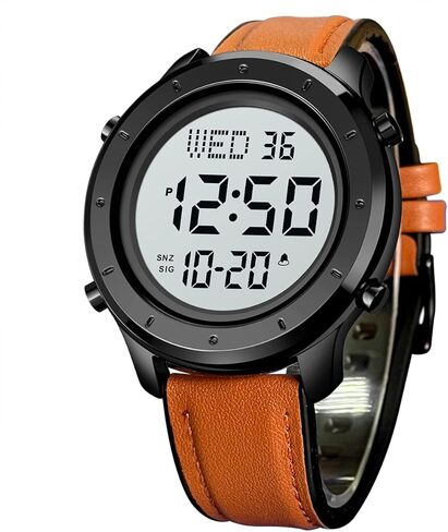 Mens Watch for Men Digital Watch Men's Wrist Watches LED Minimalist Stainless Steel Waterproof Stopwatch in Saudi Arabia