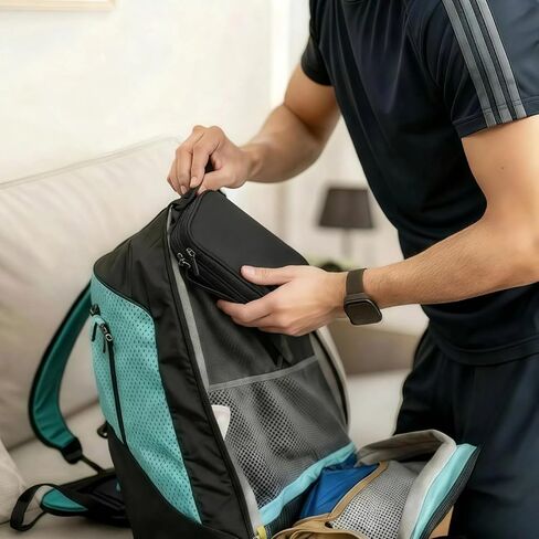 حقيبة تخزين الكل في واحد محمولة مقاومة للماء بطبقتين، منظم سلك السفر، حقيبة تنظيم ملحقات الإلكترونيات للملحقات والشاحن وكابل USB والأداة (أسود) in Kuwait