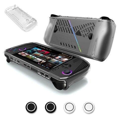 Case for Asus ROG Ally X Case Clear 2024,Clear Case Case for Rog Ally X Handheld Game Console with 4pcs Thumb Stick Cap,Lightwheight Soft TPU Case for ROG Ally X Gaming Accessories-Clear in Saudi Arabia