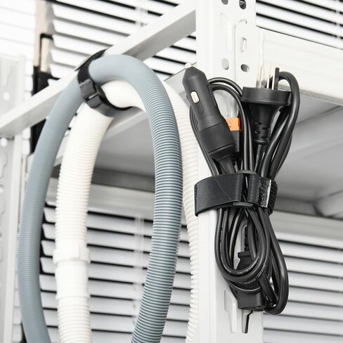 أشرطة Cinch مع شرائط سيليكون مضادة للانزلاق، 1 × 14 بوصة خطاف وحلقة كابل تثبيت حزام شديد التحمل متعدد الأغراض لتمديد حبال كابلات الدراجة RV وتخزين منظمة الخراطيم in Saudi Arabia