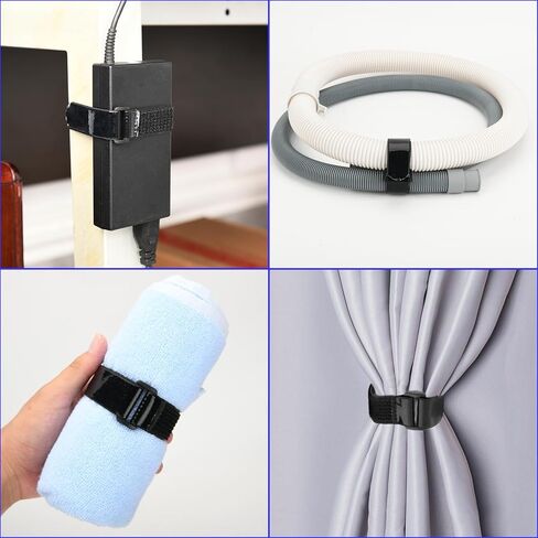 أشرطة Cinch مع شرائط سيليكون مضادة للانزلاق، 1 × 14 بوصة خطاف وحلقة كابل تثبيت حزام شديد التحمل متعدد الأغراض لتمديد حبال كابلات الدراجة RV وتخزين منظمة الخراطيم in Saudi Arabia