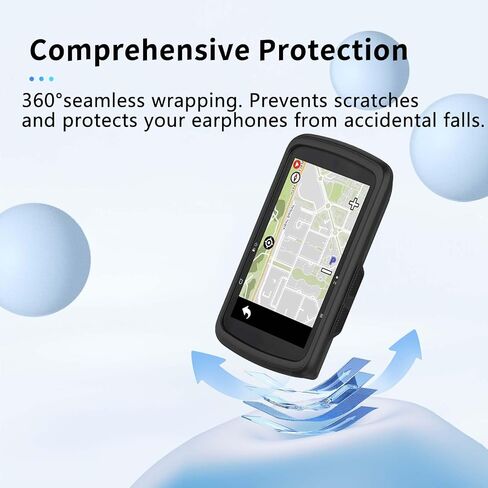 Case for Bryton Rider S810,NOUKAJU Silicone Protective Case,Drop-Proof,Scratch-Proof,Shock-Proof,Protective Cover for Bryton Rider S810 Cycling Computer(Black) in Saudi Arabia