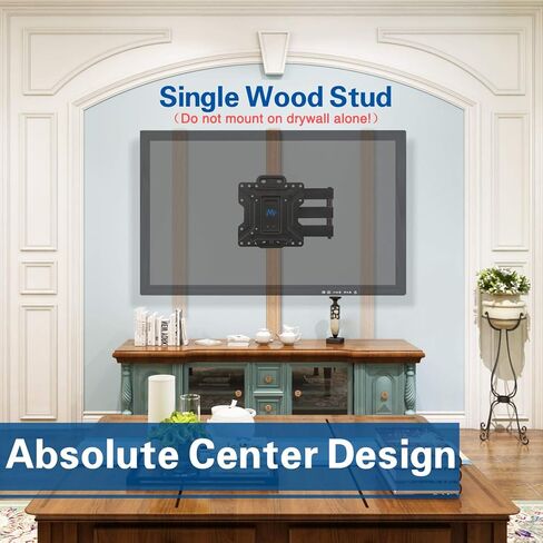 Mounting Dream Full Motion TV Wall Mount, Swivel and Tilt TV Mount with Single Arm Designed for 17-39 inch TV up to 60 lbs, Max VESA 200x200mm, MD2413-S-X1 in Saudi Arabia