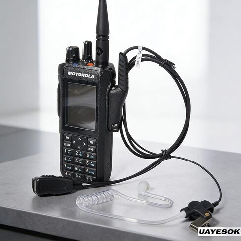 UAYESOK Radio Earpiece for Motorola MOTOTRBO R7, ION Series, MXP600, APX N70 N50 N30, Acoustic Air Tube, Professional-Grade Headset in Saudi Arabia