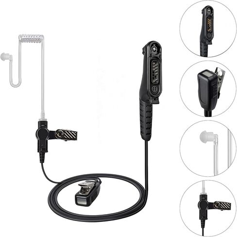 UAYESOK Radio Earpiece for Motorola MOTOTRBO R7, ION Series, MXP600, APX N70 N50 N30, Acoustic Air Tube, Professional-Grade Headset in Saudi Arabia