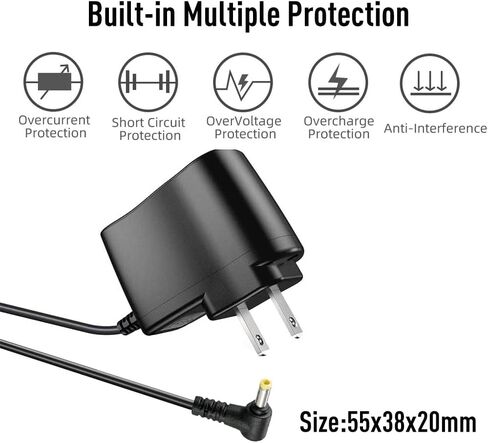 DC 6V Power Adapter for AT&T Vtech S0051V0600040 S005IU0600060 S005IU0600040 U060040D S003GU0600010 SIL LS6115 CL80101 ML17959 CL83207 CL82307 Cordless Phone DC6V Charger (NOT AC6V), 6.6ft Long Cord in Kuwait