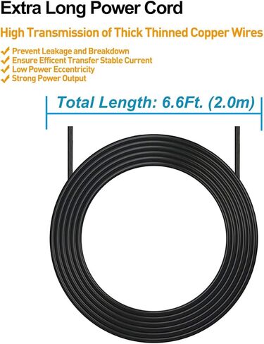 DC 6V Power Adapter for AT&T Vtech S0051V0600040 S005IU0600060 S005IU0600040 U060040D S003GU0600010 SIL LS6115 CL80101 ML17959 CL83207 CL82307 Cordless Phone DC6V Charger (NOT AC6V), 6.6ft Long Cord in Kuwait