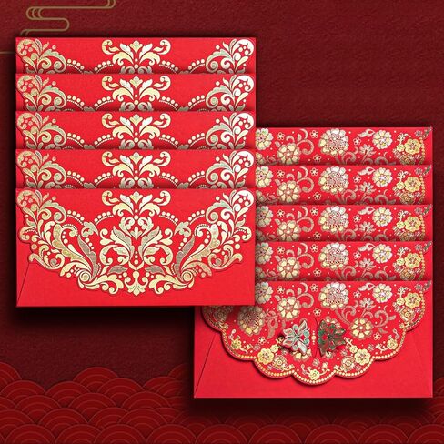20Pcs Butterfly & Flower Chinese Red Envelopes for Lunar New Year, Chinese Red Pockets Hong Bao Gift Lucky Money Envelope in Saudi Arabia