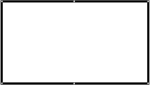 60 100inch 16:9 HD Projector Screen, 3D Film Portable Projector Screen Curtain Wall Mount White Projector Screen Movie Screens for Projector, HD Projector Screen Movie Screen in Saudi Arabia