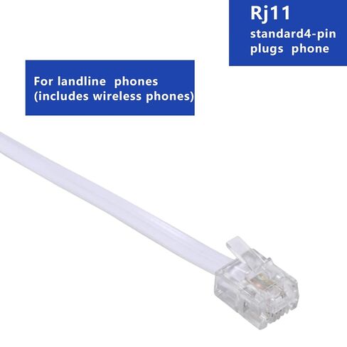 مقسم خط الهاتف، مقسم الهاتف، مع مقابس RJ11 6P4C، مناسب للهاتف وجهاز الفاكس (أبيض / 12 حزمة) in Saudi Arabia
